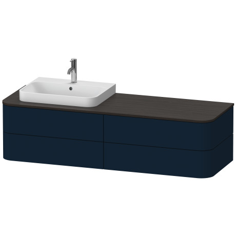 Vanit unit for console wall-mounted, HP4973L9898 for above counter basin Happy D.2 Plus