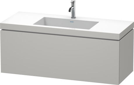 Furniture washbasin c-bonded with vanity wall mounted, LC6919O0707 furniture washbasin Vero Air included