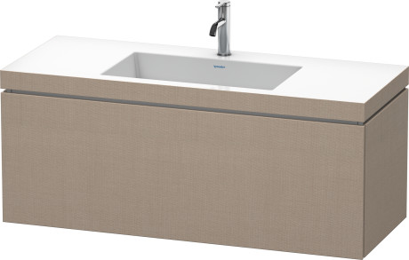 Furniture washbasin c-bonded with vanity wall mounted, LC6919O7575 furniture washbasin Vero Air included