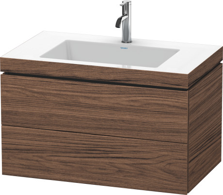 Furniture washbasin c-bonded with vanity wall-mounted, LC6927O2121 furniture washbasin Vero Air included