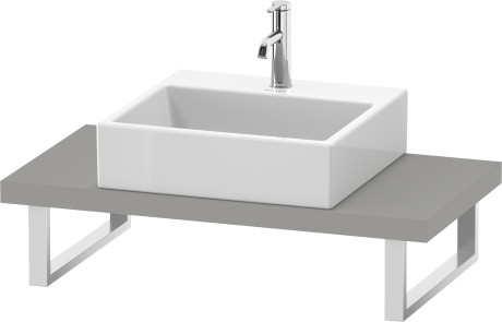 Plan de toilette Compact pour vasques à poser et vasques à encastrer, LC100C00707 largeur max. 2000 mm