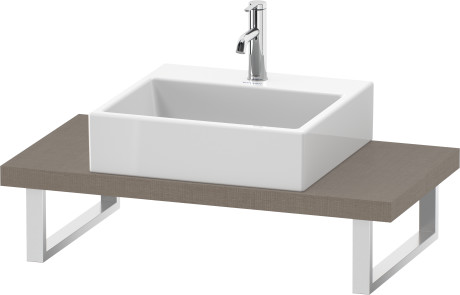 Plan de toilette Compact pour vasques à poser et vasques à encastrer, LC100C07575 largeur max. 2000 mm
