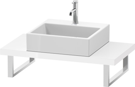 Plan de toilette Compact pour vasques à poser et vasques à encastrer, LC100C08585 largeur max. 2000 mm