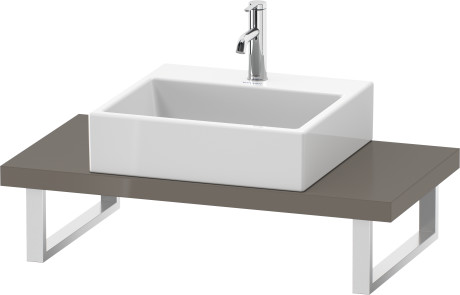 Plan de toilette Compact pour vasques à poser et vasques à encastrer, LC100C08989 largeur max. 2000 mm