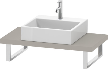 Plan de toilette Compact pour vasques à poser et vasques à encastrer, LC100C09191 largeur max. 2000 mm