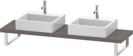 Plan de toilette Compact pour vasques à poser et vasques à encastrer, LC101C04343 largeur max. 2000 mm