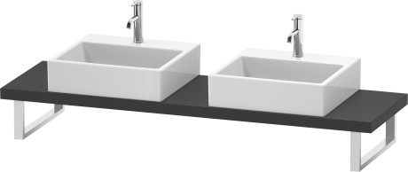 Consolle per bacinella da appoggio o lavabo da incasso soprapiano Compact, LC101C04949 larghezza max. 2000 mm
