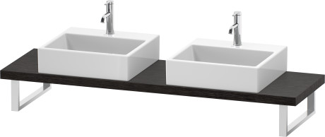 Plan de toilette Compact pour vasques à poser et vasques à encastrer, LC101C07272 largeur max. 2000 mm