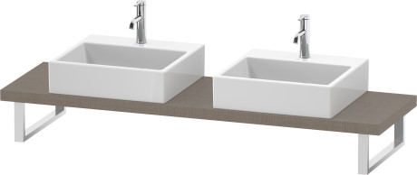 Plan de toilette Compact pour vasques à poser et vasques à encastrer, LC101C07575 largeur max. 2000 mm