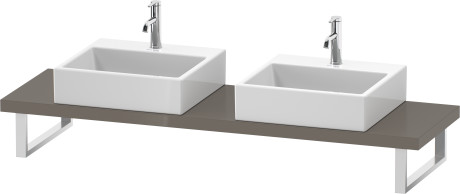 Plan de toilette Compact pour vasques à poser et vasques à encastrer, LC101C08989 largeur max. 2000 mm