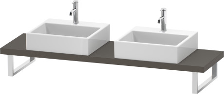 Plan de toilette Compact pour vasques à poser et vasques à encastrer, LC101C09090 largeur max. 2000 mm