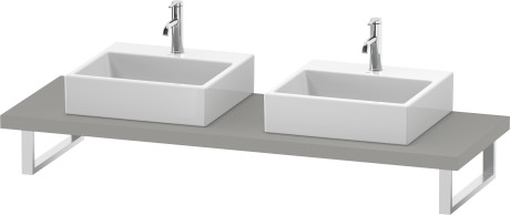 Plan de toilette pour vasques à poser et vasques à encastrer, LC103C00707 largeur max. 2000 mm