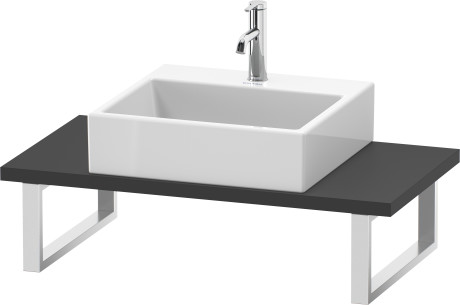 Plan de toilette Compact pour vasques à poser et vasques à encastrer, LC104C04949 largeur max. 2000 mm