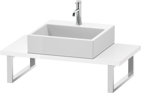 Plan de toilette Compact pour vasques à poser et vasques à encastrer, LC104C08585 largeur max. 2000 mm