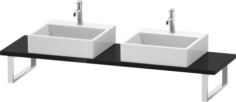 Consolle per bacinella da appoggio o lavabo da incasso soprapiano Compact, LC105C04040 larghezza max. 2000 mm