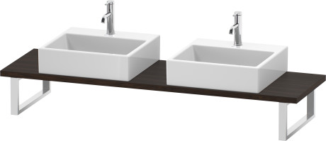 Consolle per bacinella da appoggio o lavabo da incasso soprapiano Compact, LC105C06969 larghezza max. 2000 mm
