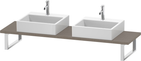 Consolle per bacinella da appoggio o lavabo da incasso soprapiano Compact, LC105C07575 larghezza max. 2000 mm