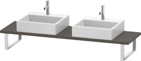 Plan de toilette Compact pour vasques à poser et vasques à encastrer, LC105C09090 largeur max. 2000 mm