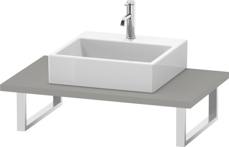 Plan de toilette pour vasques à poser et vasques à encastrer, LC106C00707 largeur max. 2000 mm