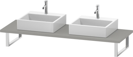 Consolle per bacinella da appoggio o lavabo da incasso soprapiano, LC107C00707 larghezza max. 2000 mm