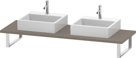 Consolle per bacinella da appoggio o lavabo da incasso soprapiano, LC107C07575 larghezza max. 2000 mm