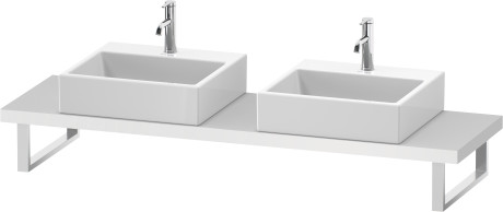 Consolle per bacinella da appoggio o lavabo da incasso soprapiano Compact, DS101C01818 larghezza max. 2000 mm