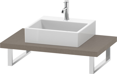 Plan de toilette pour vasques à poser et vasques à encastrer, DS102C07575 largeur max. 2000 mm