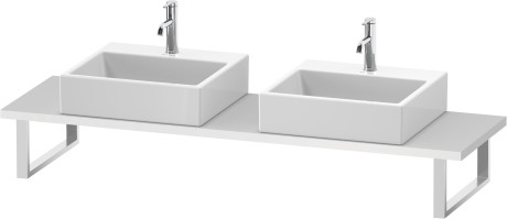 Plan de toilette Compact pour vasques à poser et vasques à encastrer, DS105C01818 largeur max. 2000 mm