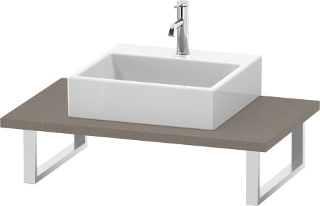 Plan de toilette pour vasques à poser et vasques à encastrer, DS106C07575 largeur max. 2000 mm