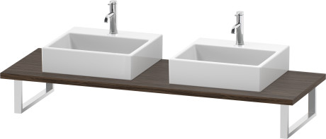 Plan de toilette pour vasques à poser et vasques à encastrer, DS107C02121 largeur max. 2000 mm