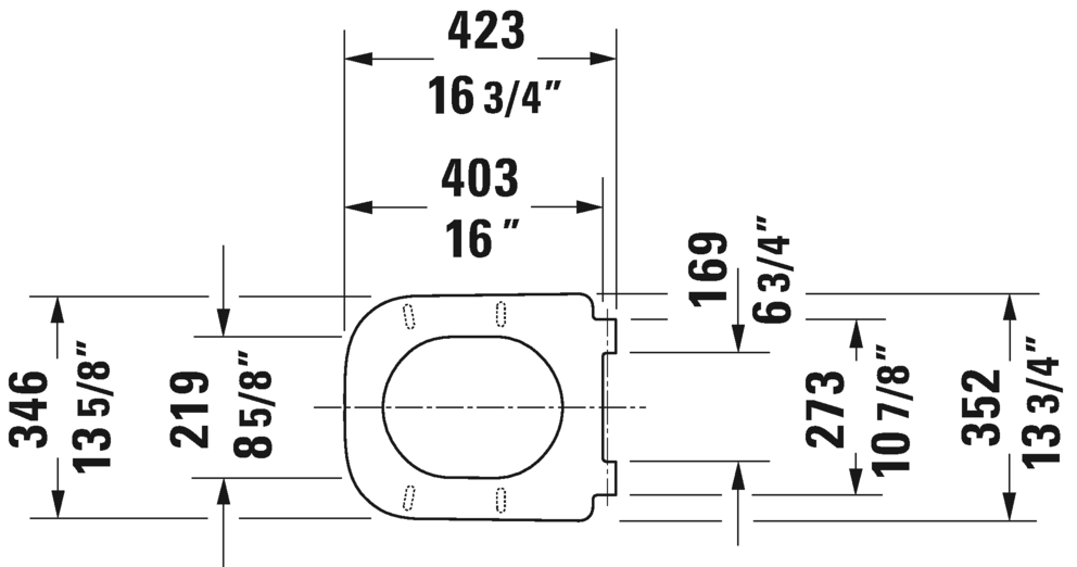 Toilet seat and cover, 006451