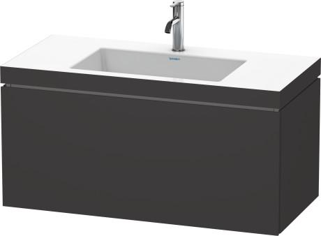 Furniture washbasin c-bonded with vanity wall mounted, LC6918O8080 furniture washbasin Vero Air included