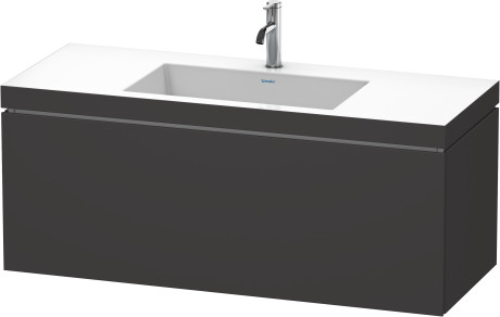 Furniture washbasin c-bonded with vanity wall mounted, LC6919O8080 furniture washbasin Vero Air included