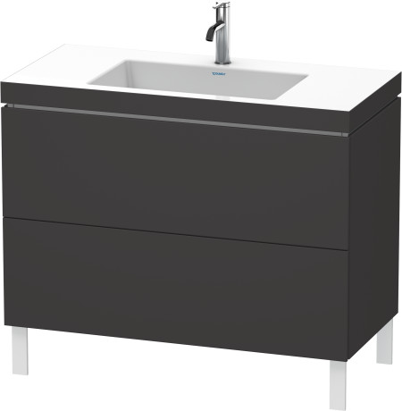 Lavabo pour meuble c-bonded avec meuble sous lavabo à poser, LC6938O8080 lavabo pour meuble Vero Air inclus