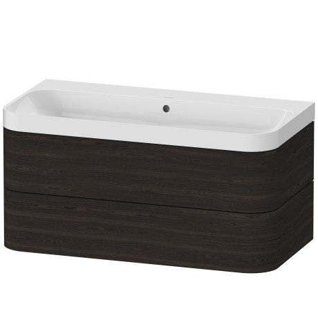 Furniture washbasin c-shaped with vanity wall-mounted, HP4348N6969