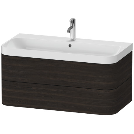Furniture washbasin c-shaped with vanity wall-mounted, HP4348O6969