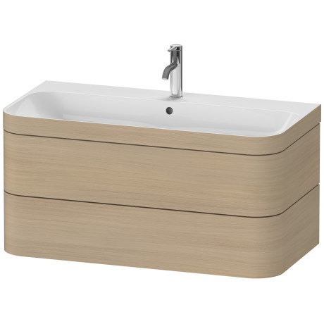 Furniture washbasin c-bonded with vanity wall-mounted, HP4638O7171