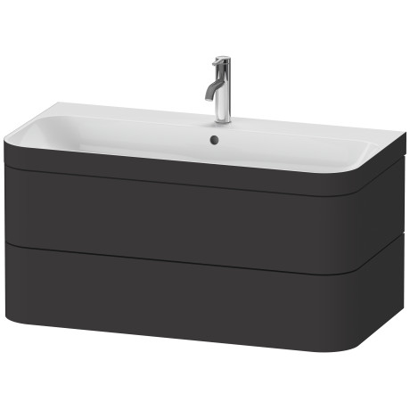 Furniture washbasin c-bonded with vanity wall-mounted, HP4638 N/O