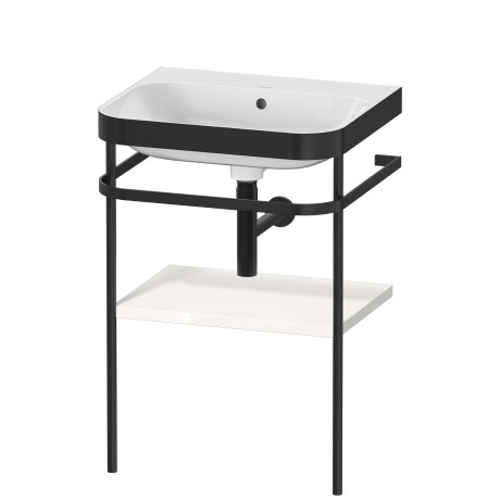 Furniture washbasin c-bonded with metal console floorstanding, HP4735N2222