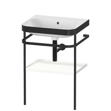 Furniture washbasin c-bonded with metal console floorstanding, HP4735N3636