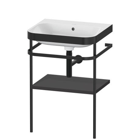 Furniture washbasin c-bonded with metal console floorstanding, HP4735N8080