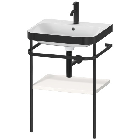 Furniture washbasin c-bonded with metal console floorstanding, HP4735O2222