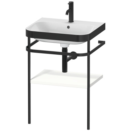 Furniture washbasin c-bonded with metal console floorstanding, HP4735O3636