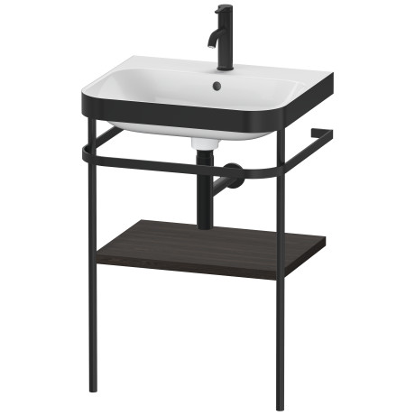 Furniture washbasin c-bonded with metal console floorstanding, HP4735O6969