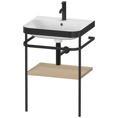 Furniture washbasin c-bonded with metal console floorstanding, HP4735O7171