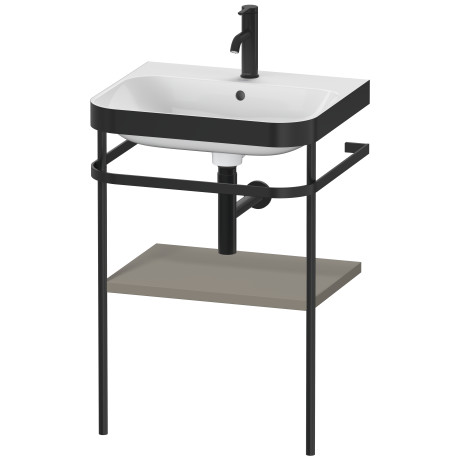 Furniture washbasin c-bonded with metal console floorstanding, HP4735O9292
