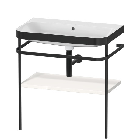 Furniture washbasin c-bonded with metal console floorstanding, HP4737N2222