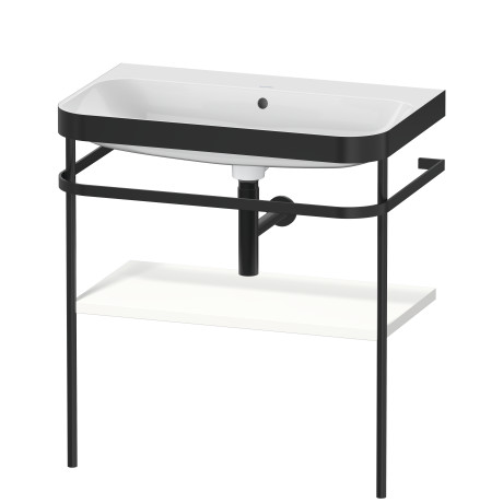 Furniture washbasin c-bonded with metal console floorstanding, HP4737N3636