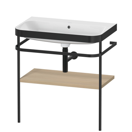 Furniture washbasin c-bonded with metal console floorstanding, HP4737N7171