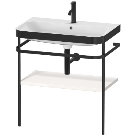 Furniture washbasin c-bonded with metal console floorstanding, HP4737O2222